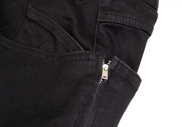 ワイズY's コットンサイドジップポケットパンツ 黒4 K-86297_004