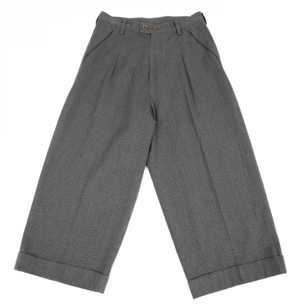 Y's Cotton Wide Pants Grey 1 K-86298_001