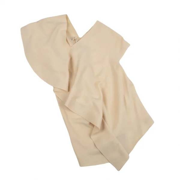 コムデギャルソンCOMME des GARCONS 二次元縫い代デザインニットトップス 生成りM位 K-86327_002