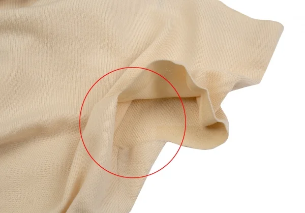 コムデギャルソンCOMME des GARCONS 二次元縫い代デザインニットトップス 生成りM位 K-86327_005