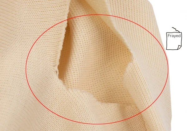 コムデギャルソンCOMME des GARCONS 二次元縫い代デザインニットトップス 生成りM位 K-86327_006