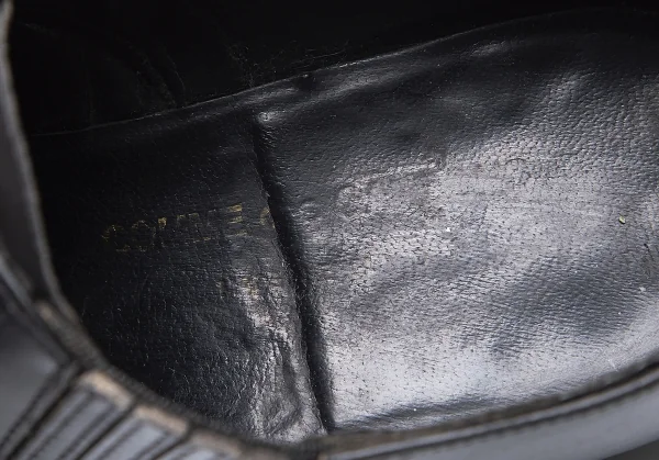 コムデギャルソンCOMME des GARCONS サイドゴアストレートチップレザーシューズ 黒23.5 K-86417_014