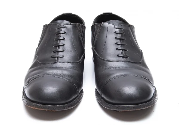 コムデギャルソンCOMME des GARCONS サイドゴアストレートチップレザーシューズ 黒23.5 K-86417_002