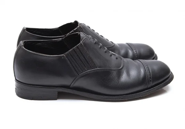 コムデギャルソンCOMME des GARCONS サイドゴアストレートチップレザーシューズ 黒23.5 K-86417_003