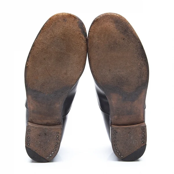 コムデギャルソンCOMME des GARCONS サイドゴアストレートチップレザーシューズ 黒23.5 K-86417_005