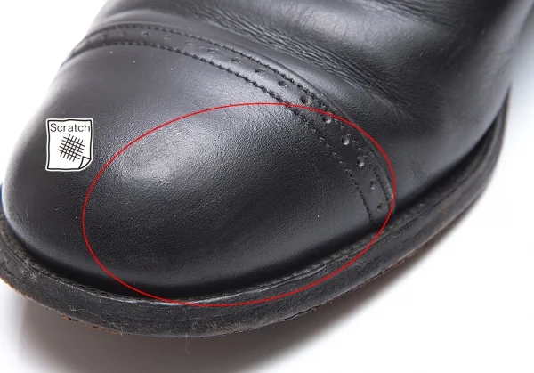 コムデギャルソンCOMME des GARCONS サイドゴアストレートチップレザーシューズ 黒23.5 K-86417_008
