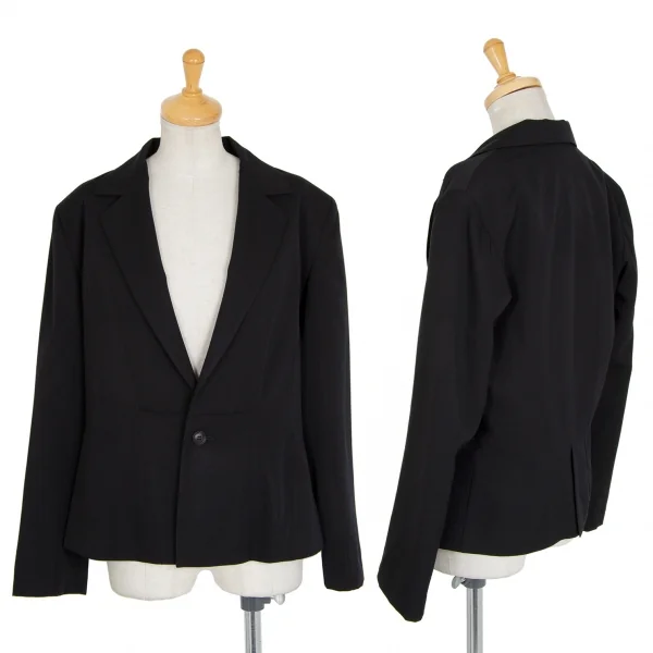 ヨウジヤマモト コスチュームYohji Yamamoto COSTUME ギャバタックジャケット 黒1 K-86427_001