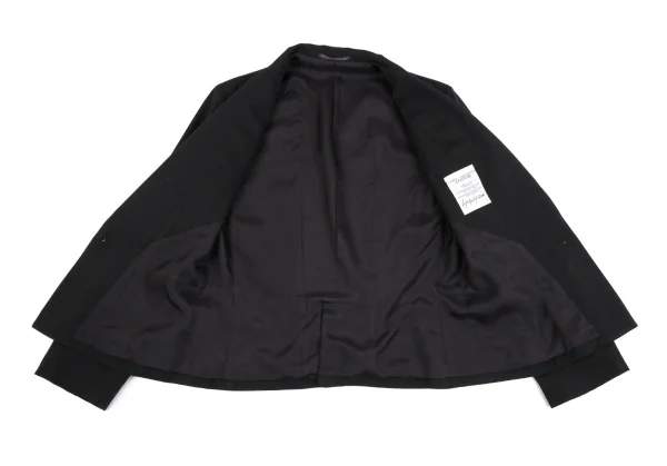 ヨウジヤマモト コスチュームYohji Yamamoto COSTUME ギャバタックジャケット 黒1 K-86427_011