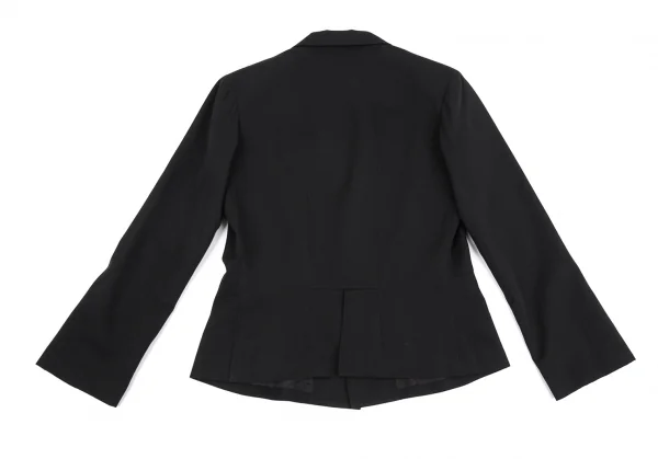 ヨウジヤマモト コスチュームYohji Yamamoto COSTUME ギャバタックジャケット 黒1 K-86427_012