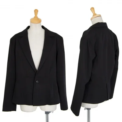 ヨウジヤマモト コスチュームYohji Yamamoto COSTUME ギャバタックジャケット 黒