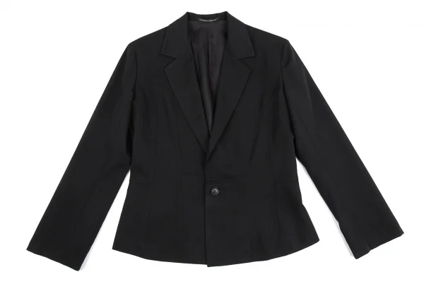 ヨウジヤマモト コスチュームYohji Yamamoto COSTUME ギャバタックジャケット 黒1 K-86427_002