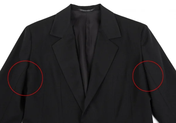 ヨウジヤマモト コスチュームYohji Yamamoto COSTUME ギャバタックジャケット 黒1 K-86427_003