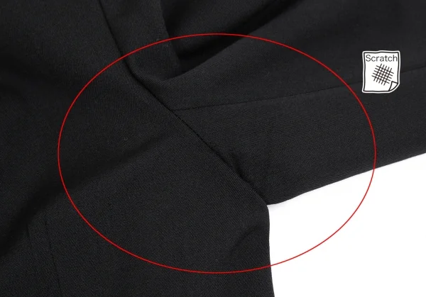 ヨウジヤマモト コスチュームYohji Yamamoto COSTUME ギャバタックジャケット 黒1 K-86427_004