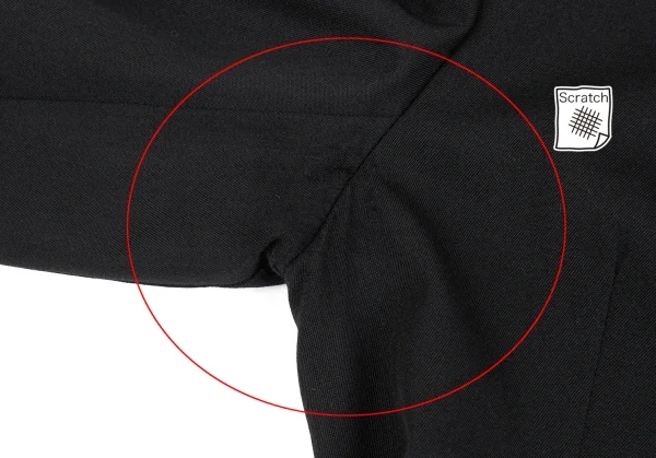 ヨウジヤマモト コスチュームYohji Yamamoto COSTUME ギャバタックジャケット 黒1 K-86427_005