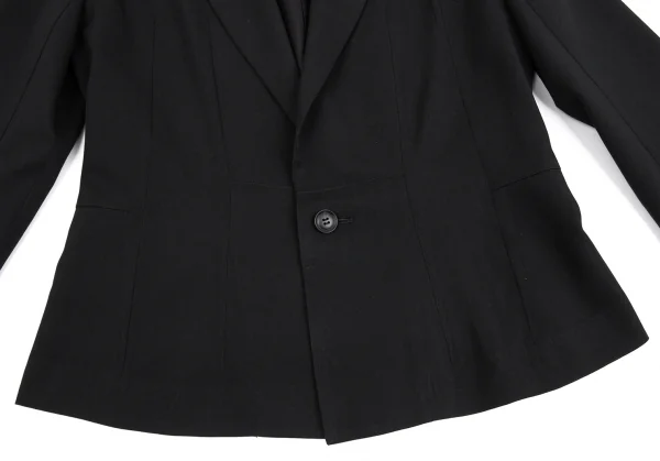 ヨウジヤマモト コスチュームYohji Yamamoto COSTUME ギャバタックジャケット 黒1 K-86427_009