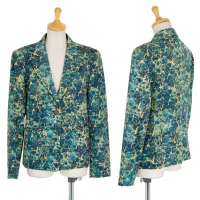 イッセイミヤケISSEY MIYAKE 花柄ウールギャバジャケット