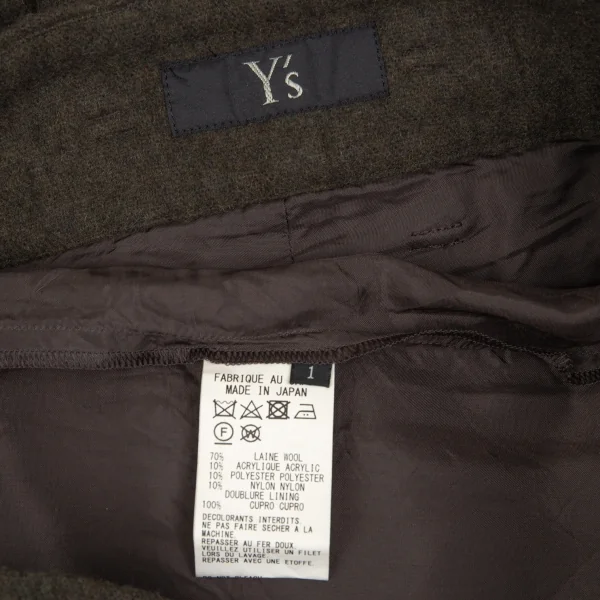 Y's Brushed Wool Tapered Pants K-86455_014
