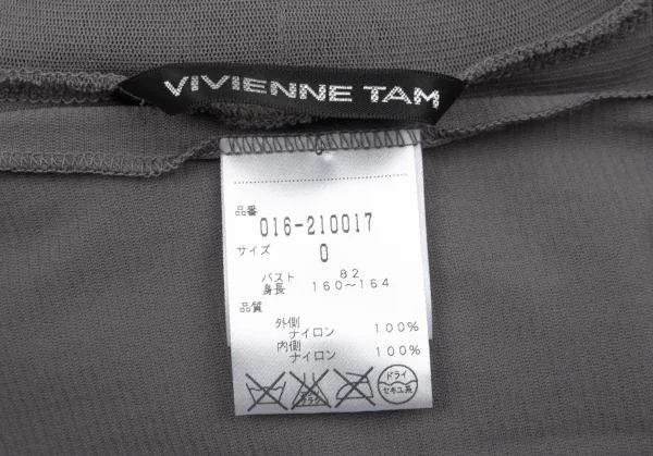 ヴィヴィアンタムVIVIENNETAM パワーネットレイヤードタートルネックカットソー グレー0 K-86460_014