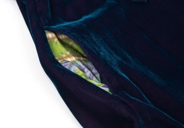 LIMI feu Kaleidoscope Print Switching Velour Dress K-86467_010