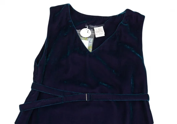 LIMI feu Kaleidoscope Print Switching Velour Dress K-86467_003