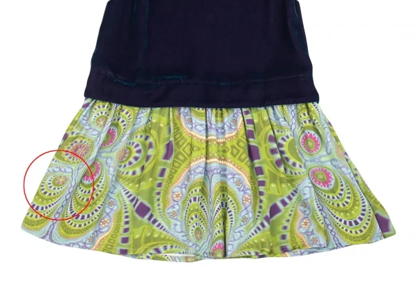 LIMI feu Kaleidoscope Print Switching Velour Dress K-86467_008