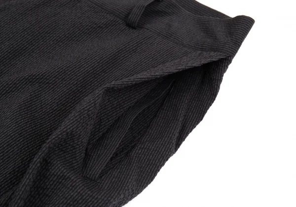 リミフゥLIMI feu リップルストライプストレッチサルエルパンツ チャコールS K-86468_003