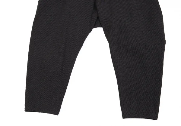 リミフゥLIMI feu リップルストライプストレッチサルエルパンツ チャコールS K-86468_006