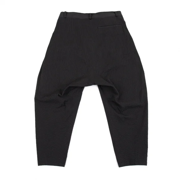 リミフゥLIMI feu リップルストライプストレッチサルエルパンツ チャコールS K-86468_008