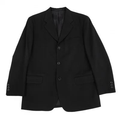 イッセイミヤケISSEY MIYAKEアイムプロダクト im product MEN ウールギャバテーラードジャケット 黒