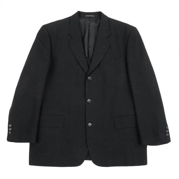 コムデギャルソン オムCOMME des GARCONS HOMME ウールリネンテーラードジャケット 黒S K-86485_001