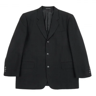 コムデギャルソン オムCOMME des GARCONS HOMME ウールリネンテーラードジャケット 黒