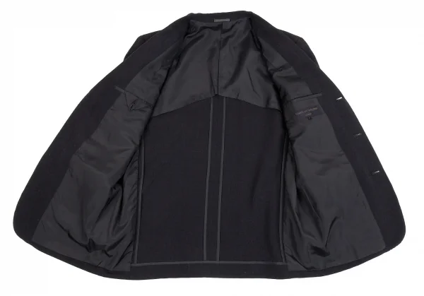 コムデギャルソン オムCOMME des GARCONS HOMME ウールリネンテーラードジャケット 黒S K-86485_009