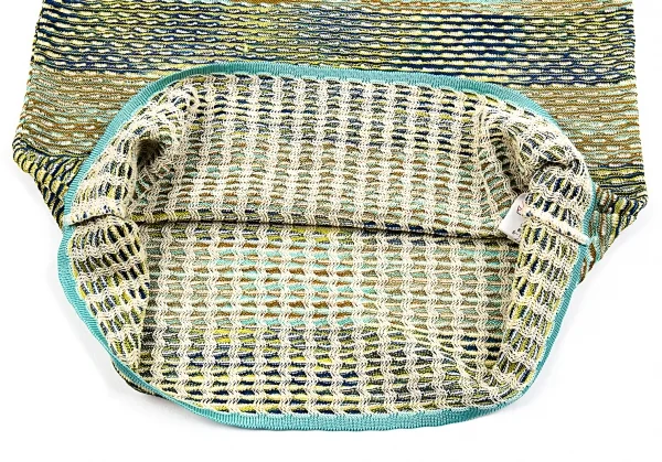 ミッソーニMISSONI デザイン編みニットTシャツ マルチ42 K-86495_007