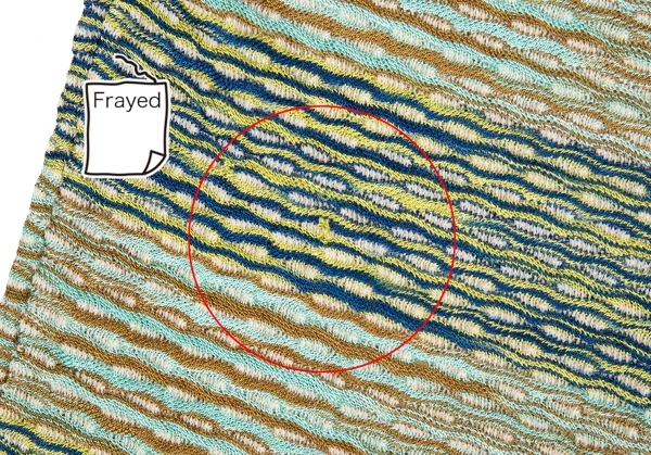 ミッソーニMISSONI デザイン編みニットTシャツ マルチ42 K-86495_009