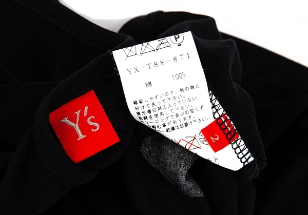 ワイズY's REDプリントタンクトップ 黒2 K-86500_014