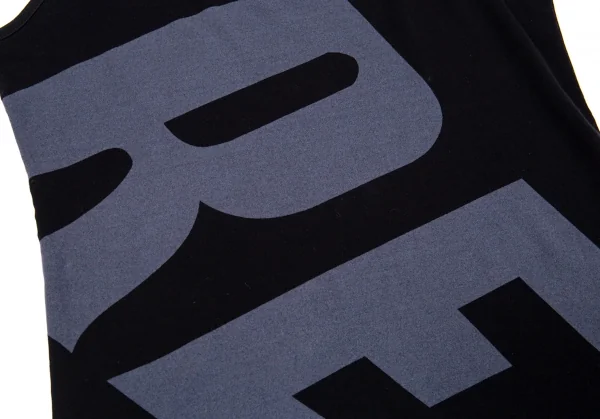 ワイズY's REDプリントタンクトップ 黒2 K-86500_005