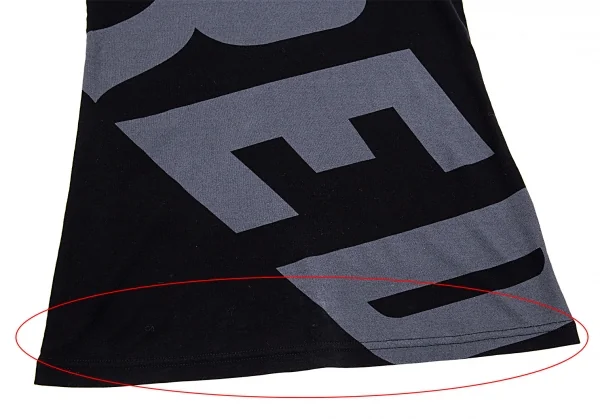 ワイズY's REDプリントタンクトップ 黒2 K-86500_006