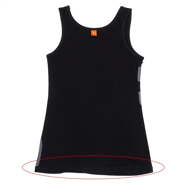 ワイズY's REDプリントタンクトップ 黒2 K-86500_009