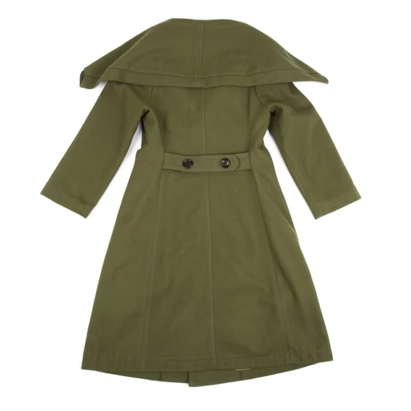 ジュンヤワタナベ コムデギャルソンJUNYA WATANABE COMME des GARCONS ウールフェルトビッグカラーコート カーキSS K-86503_011