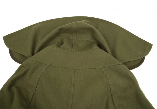 ジュンヤワタナベ コムデギャルソンJUNYA WATANABE COMME des GARCONS ウールフェルトビッグカラーコート カーキSS K-86503_012