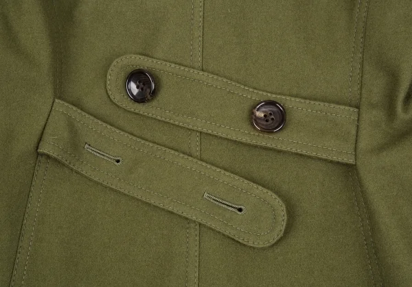 ジュンヤワタナベ コムデギャルソンJUNYA WATANABE COMME des GARCONS ウールフェルトビッグカラーコート カーキSS K-86503_013