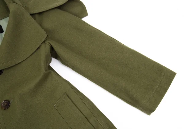 ジュンヤワタナベ コムデギャルソンJUNYA WATANABE COMME des GARCONS ウールフェルトビッグカラーコート カーキSS K-86503_005