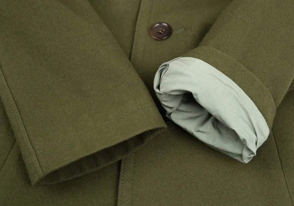 ジュンヤワタナベ コムデギャルソンJUNYA WATANABE COMME des GARCONS ウールフェルトビッグカラーコート カーキSS K-86503_006