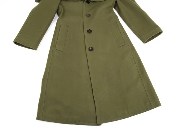 ジュンヤワタナベ コムデギャルソンJUNYA WATANABE COMME des GARCONS ウールフェルトビッグカラーコート カーキSS K-86503_008