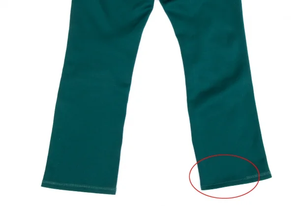 ジュンヤワタナベ コムデギャルソンJUNYA WATANABE COMME des GARCONS ストレッチポリエステルカラーパンツ 緑S K-86504_015