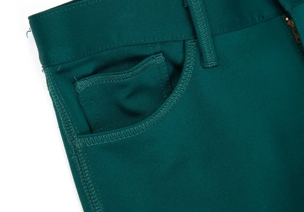 ジュンヤワタナベ コムデギャルソンJUNYA WATANABE COMME des GARCONS ストレッチポリエステルカラーパンツ 緑S K-86504_007