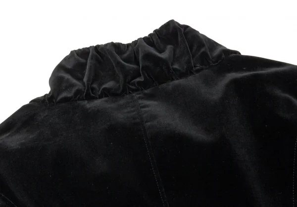 アルマーニコレツィオーニARMANI COLLEZIONI ベロアダーツデザインジャケット 黒40 K-86521_012
