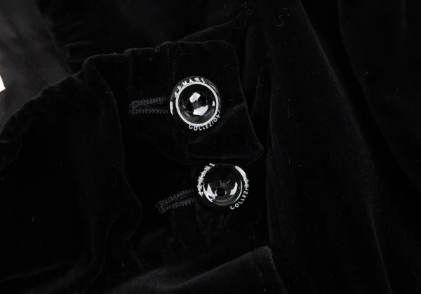 アルマーニコレツィオーニARMANI COLLEZIONI ベロアダーツデザインジャケット 黒40 K-86521_005