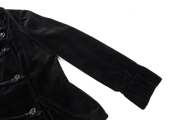 アルマーニコレツィオーニARMANI COLLEZIONI ベロアダーツデザインジャケット 黒40 K-86521_006