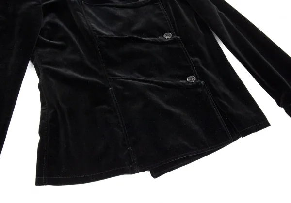 アルマーニコレツィオーニARMANI COLLEZIONI ベロアダーツデザインジャケット 黒40 K-86521_008